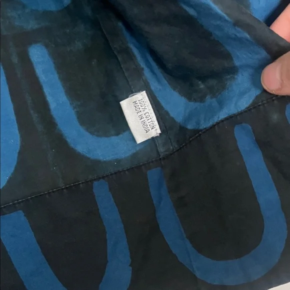 Custom Black and Blue Graphic Cape / Kimono - Picture 5 of 6